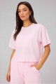 Polo Manga Corta Boxy Mujer Soft Pink