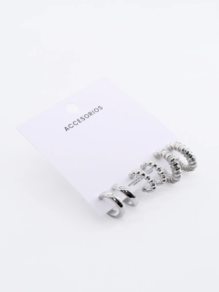 CARAVANAS SET X 3 PLATEADO