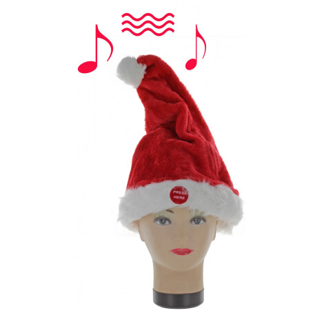GORRO PAPA NOEL CON MOVIMIENTO Y LUZ 21.5X43CM 17019 Q24 GORRO PAPA NOEL CON MOVIMIENTO Y LUZ 21.5X43CM 17019 Q24