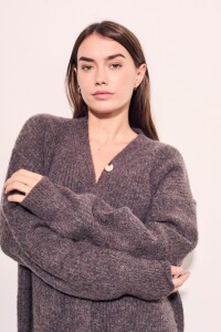 Cardigan Berenjena