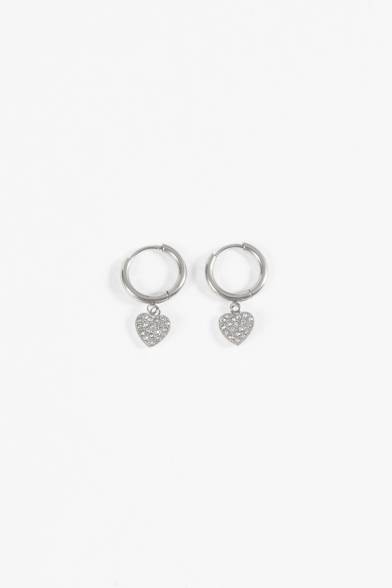Aros dije cora strass plateado