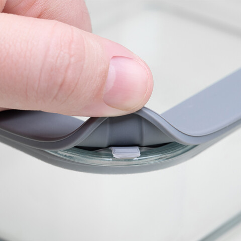 Juego de 3 potes de vidrio con tapa modelo VITTRA -TRAMONTINA TF0370