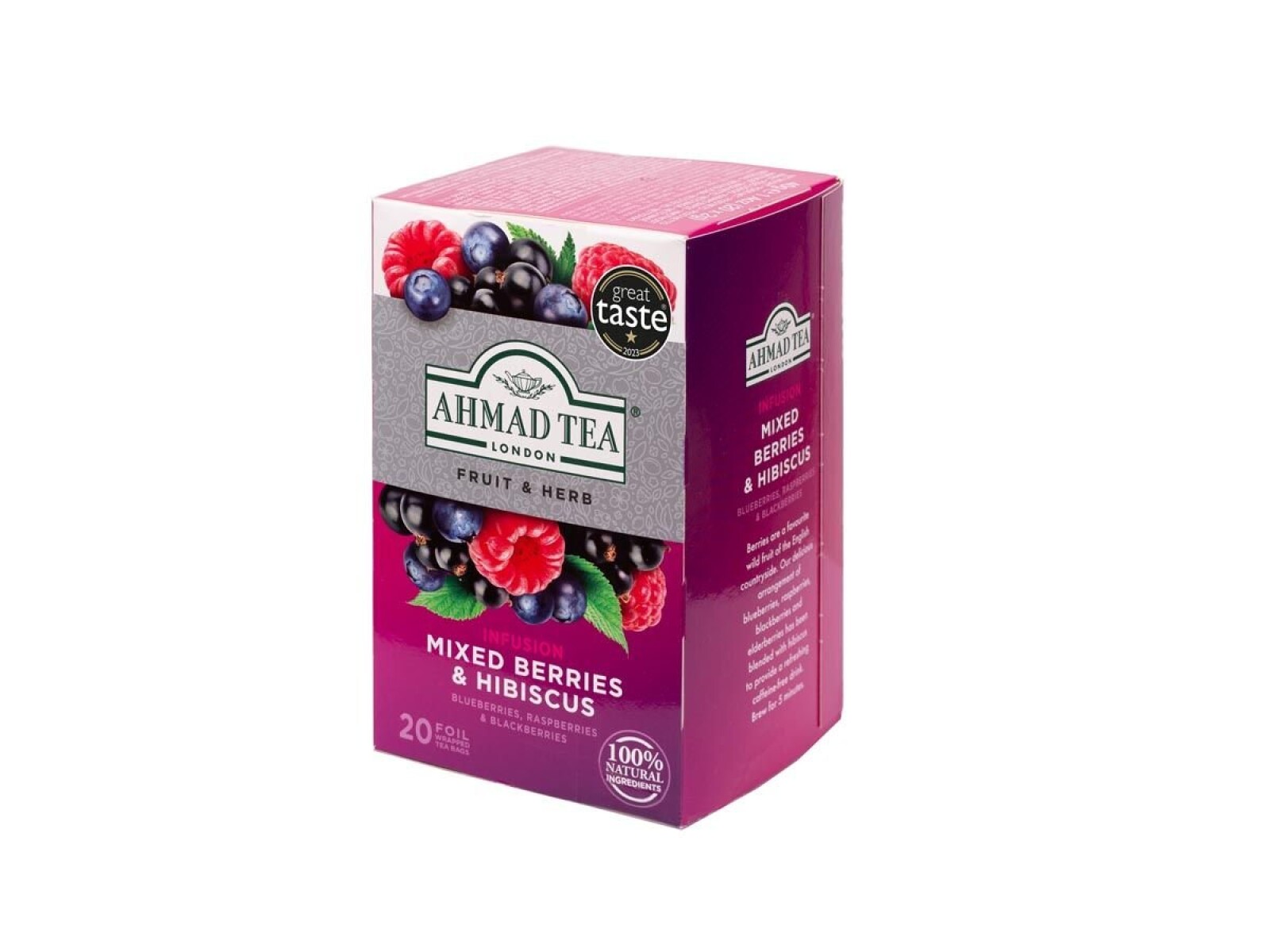 Infusión Mixed Berries & Hibiscus 20 Saquitos Ahmad Tea 