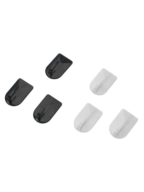 Ganchos RIALA plástico 3 u variado Ganchos RIALA plástico 3 u variado