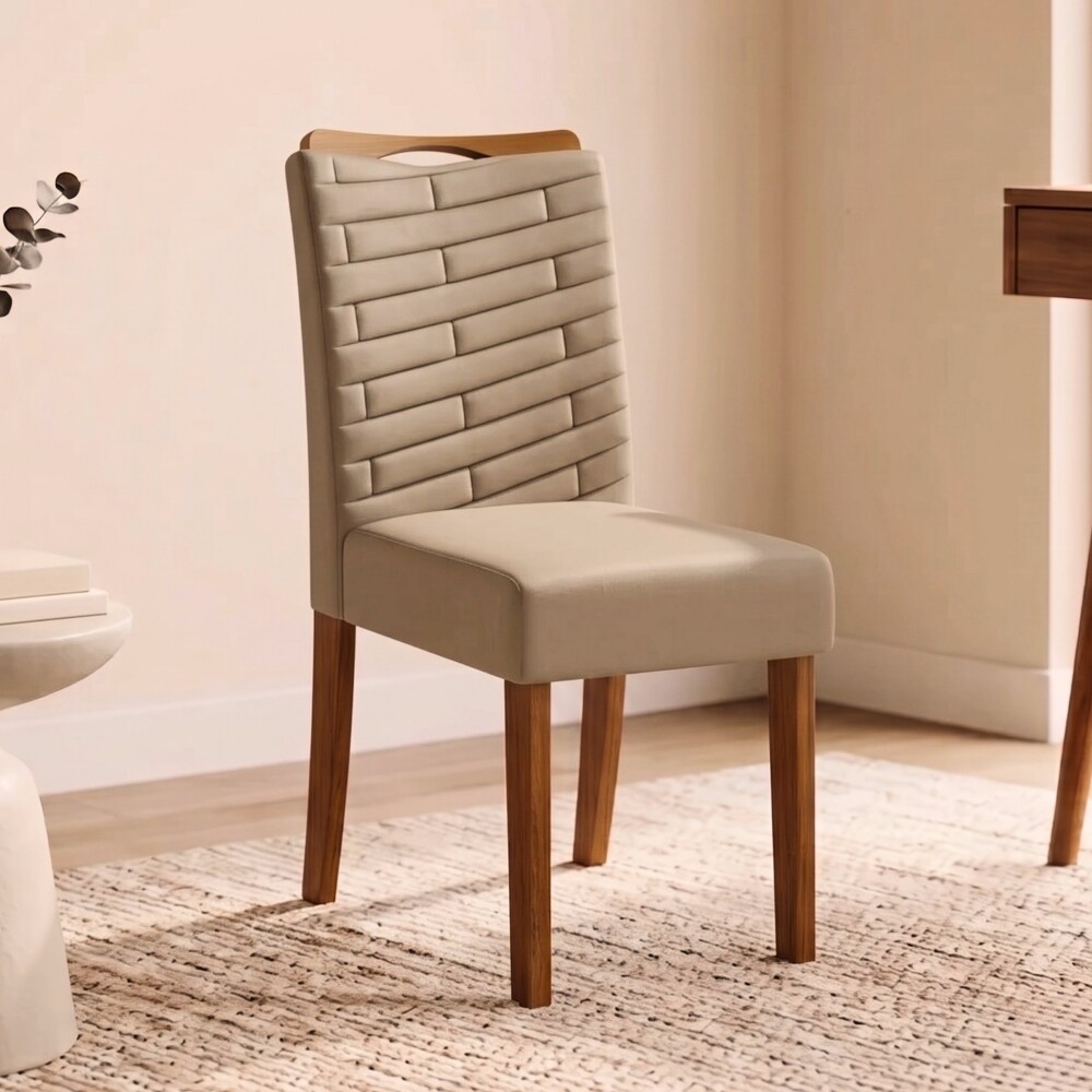 Silla Julia tapizada - Linea Milán Marron
