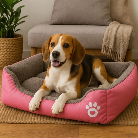 Cama Para Perro Mediano Tamaño L Rosa
