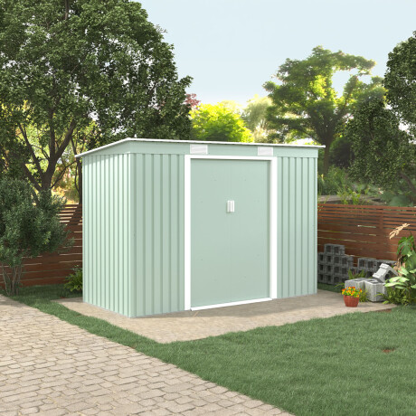 CASITA DE JARDIN ACERO VERDE S2001
