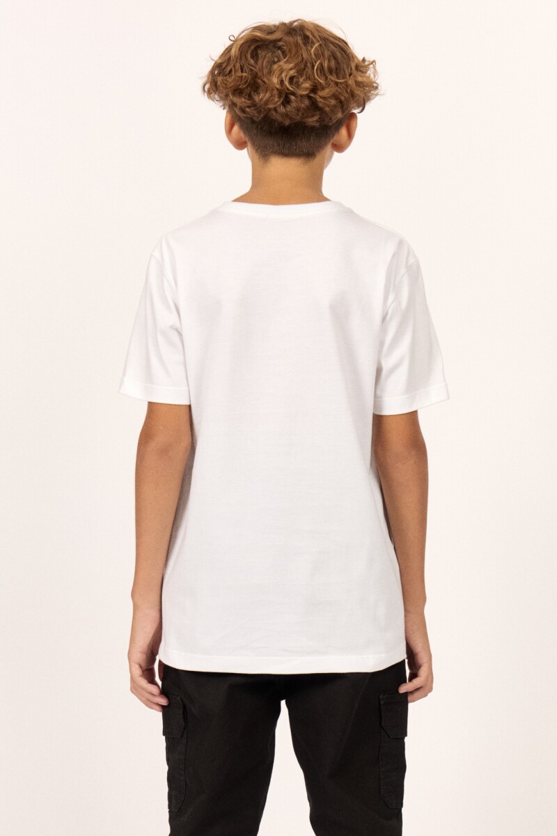 REMERA SOUTH RUNNER TEE BOYS B-blanco