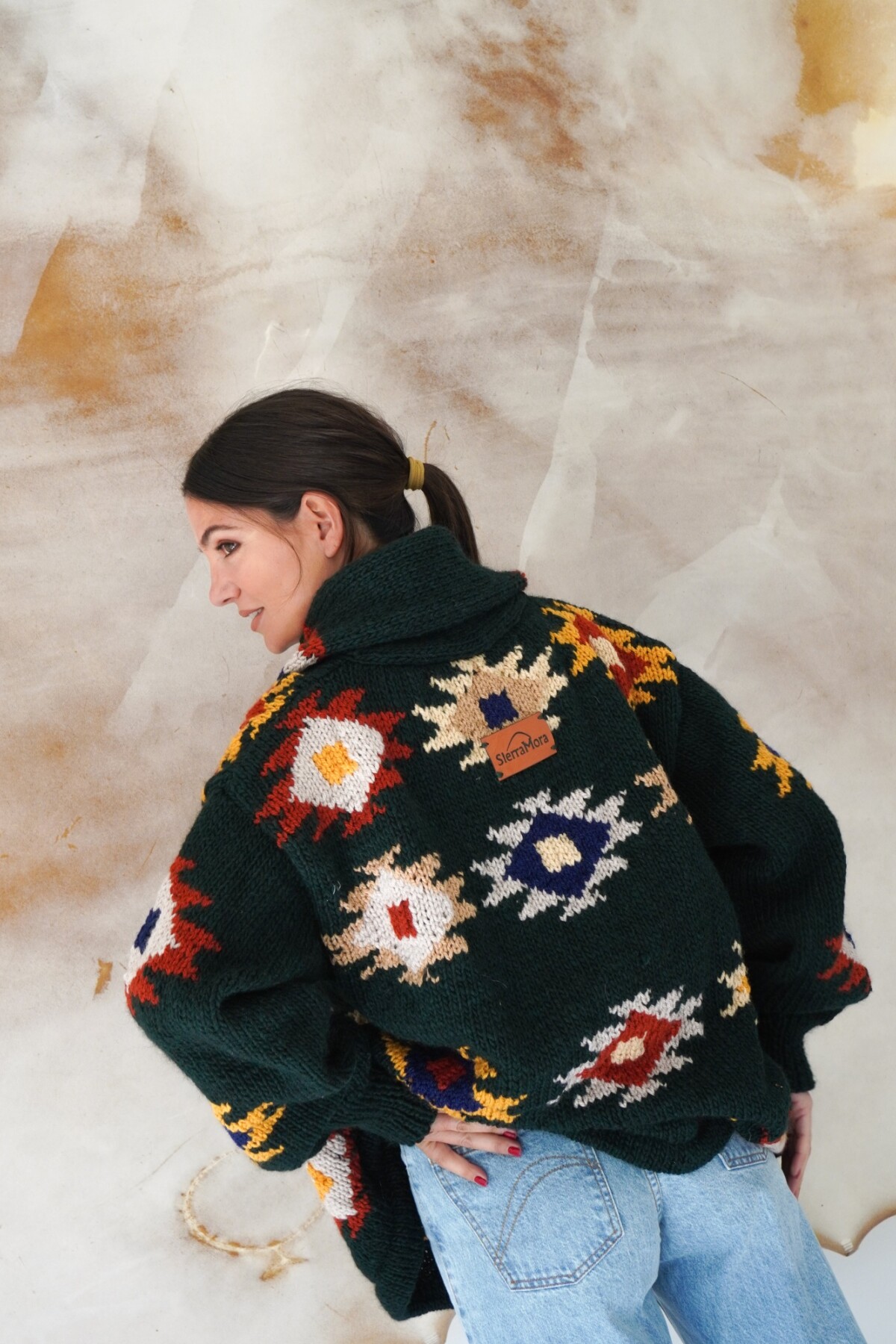 Saco Sony Lana Verde Inglés