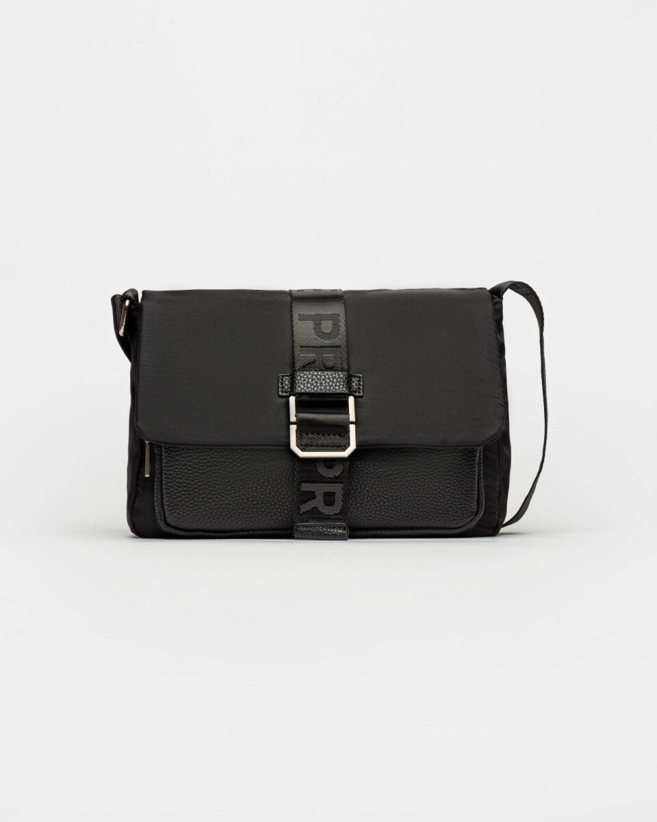 Bandolera Ana En Nylon - Negro 