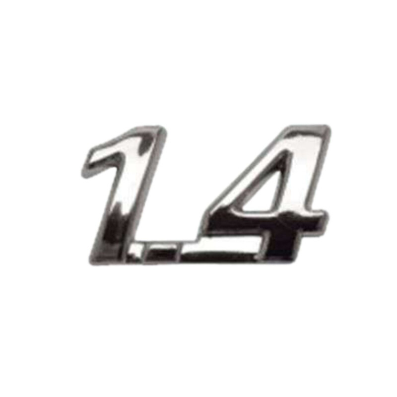 EMBLEMA "1.4" (CROMADO) Emblema "1.4" (cromado)