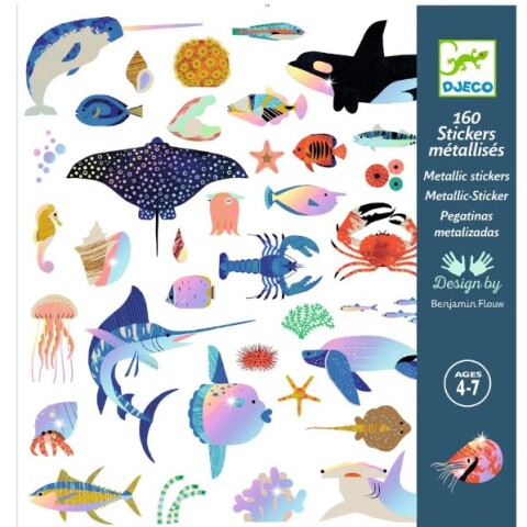 Set de 160 stickers Del mar