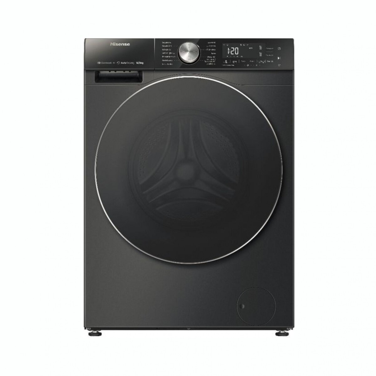 Lavasecarropas Inverter HISENSE WD5S1245BB Carga Frontal Capacidad 12KG / 8KG WiFi 