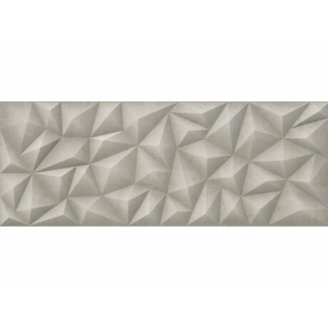 Ceramica Gris Mate Decorada 3D 45X120Cm Pared GAMAS DE GRIS