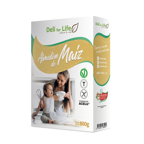 Almidón De Maíz Sin Gluten Deli FOR Life 800g Almidon De Maiz Deliforlife