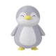 Juguete de mascota pingüino gris