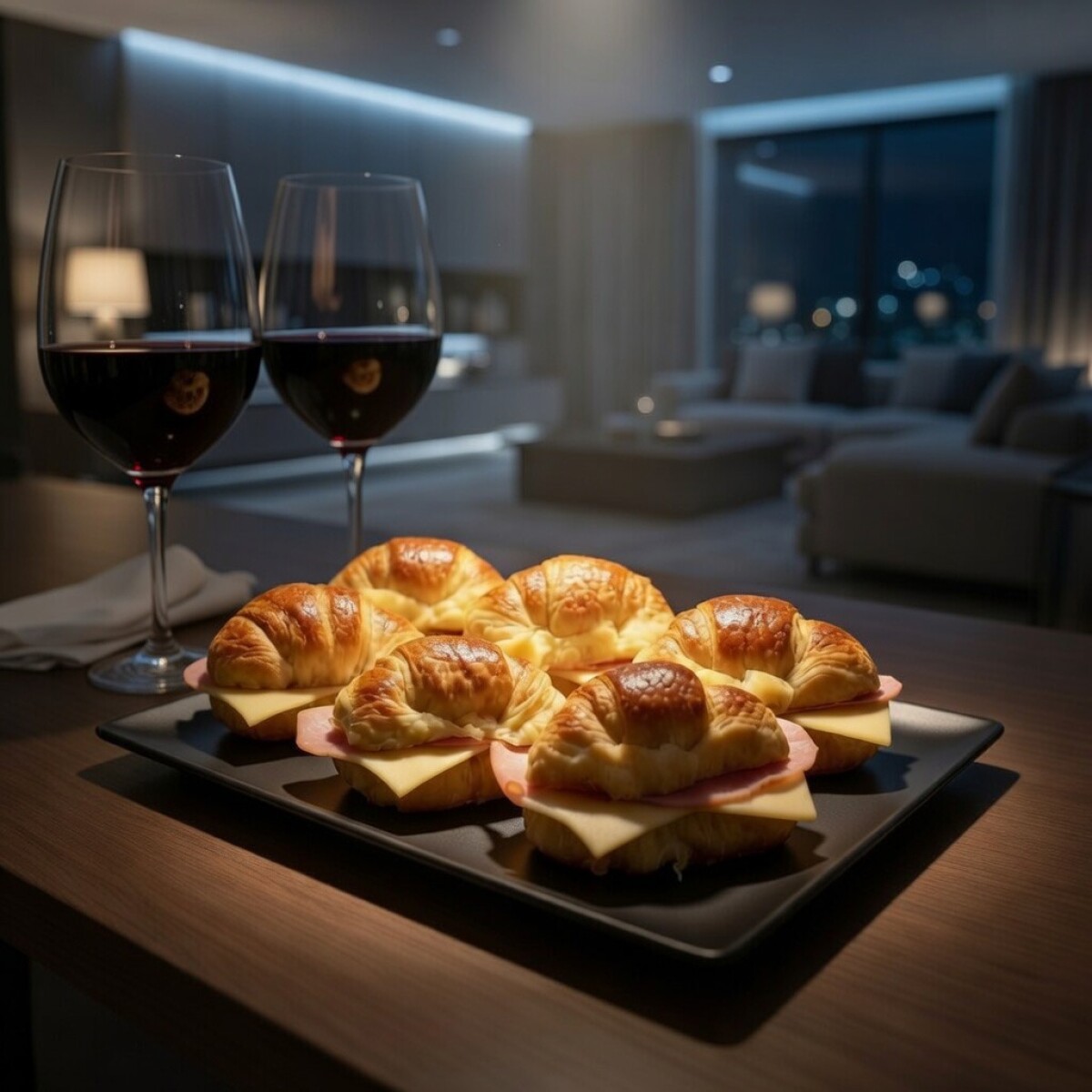 6 Medialunitas de Jamón y Queso 