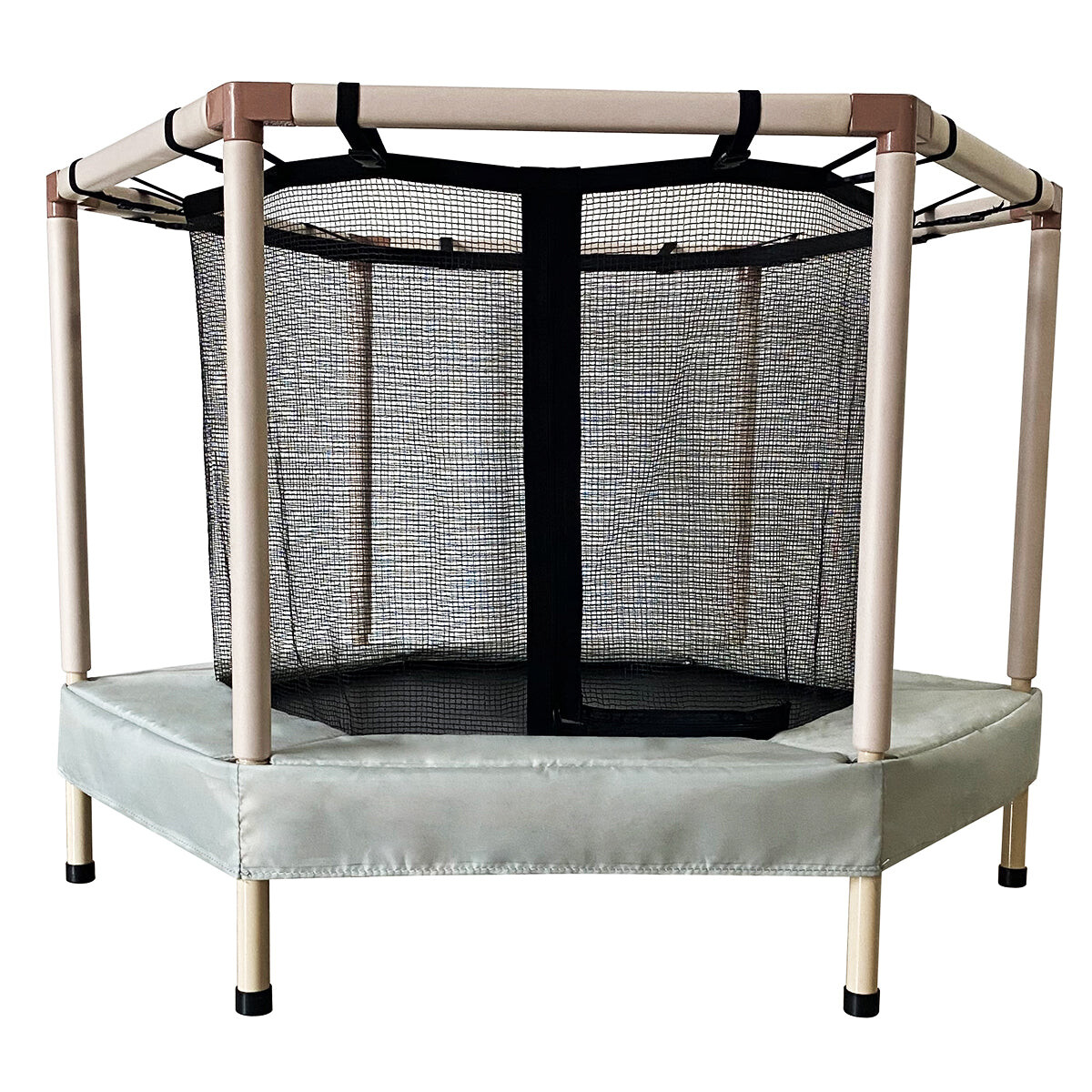 Cama Elástica 173 C/ Protección Reforzada Trampolín - Gris 