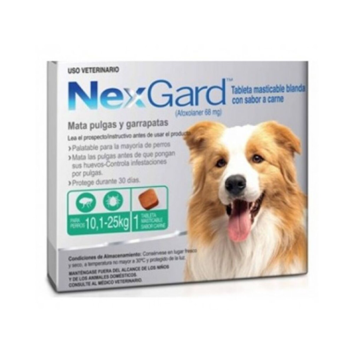 Nex gard Caja X 1 Comp 10-25 Kg 