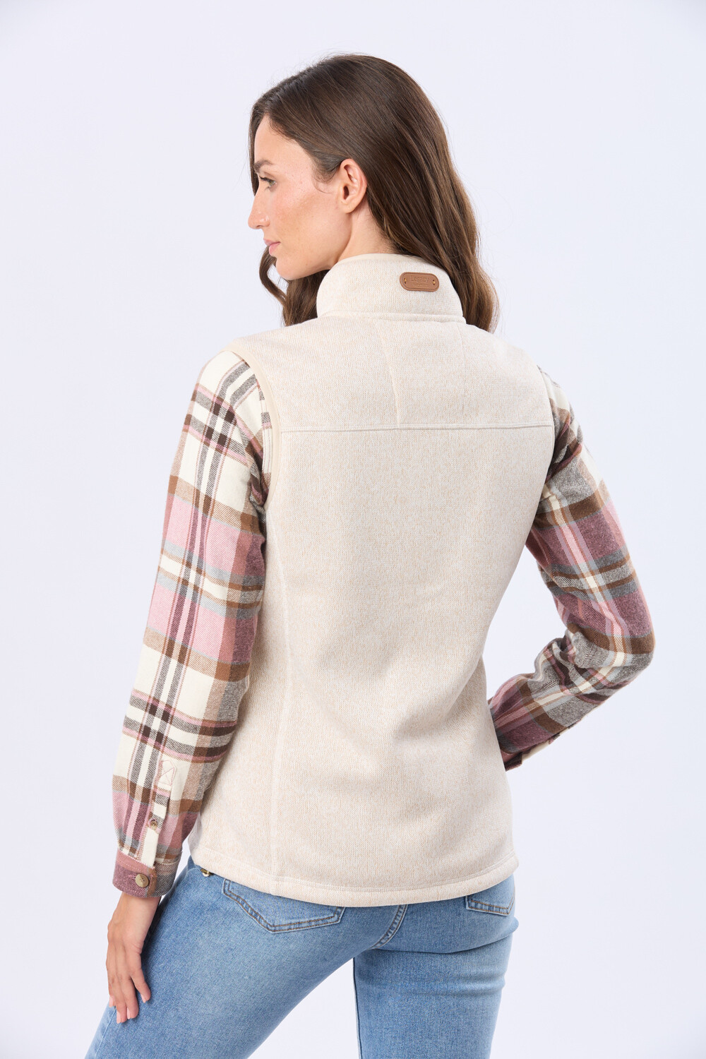 CHALECO CUELLO ALTO Crudo