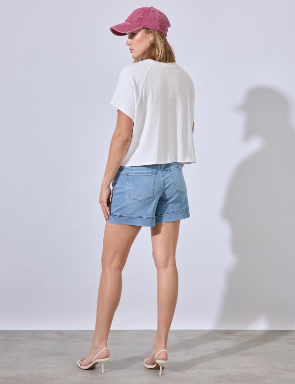 Short Jean Pull On JEAN CLARO