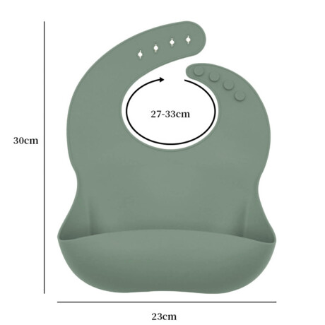 Set X10p Plato Comer Bebe Silicona+ Cubierto Vaso Verde