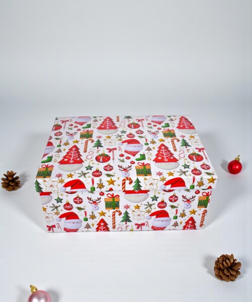 Caja Rigida Navidad 19,5 x 26,5 x 11,5 Diseño 1