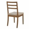 SILLA BAJA - MADERA CLARA - TAPIZADO TELA BEIGE SILLA BAJA - MADERA CLARA - TAPIZADO TELA BEIGE