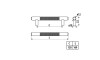 Tirador con textura RE32-128 128-d