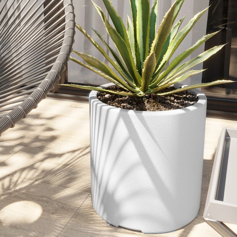 Macetero Cilindro 30 Blanco Alto 30cm x 30cm diametro, 20 lts Macetero Cilindro 30 Blanco Alto 30cm x 30cm diametro, 20 lts