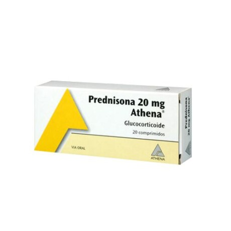 Prednisona 20 mg 20 comp Athena Prednisona 20 mg 20 comp Athena