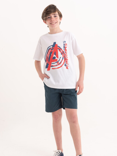 Short liso Azul