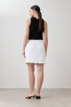 Falda con pretina elastizada blanco