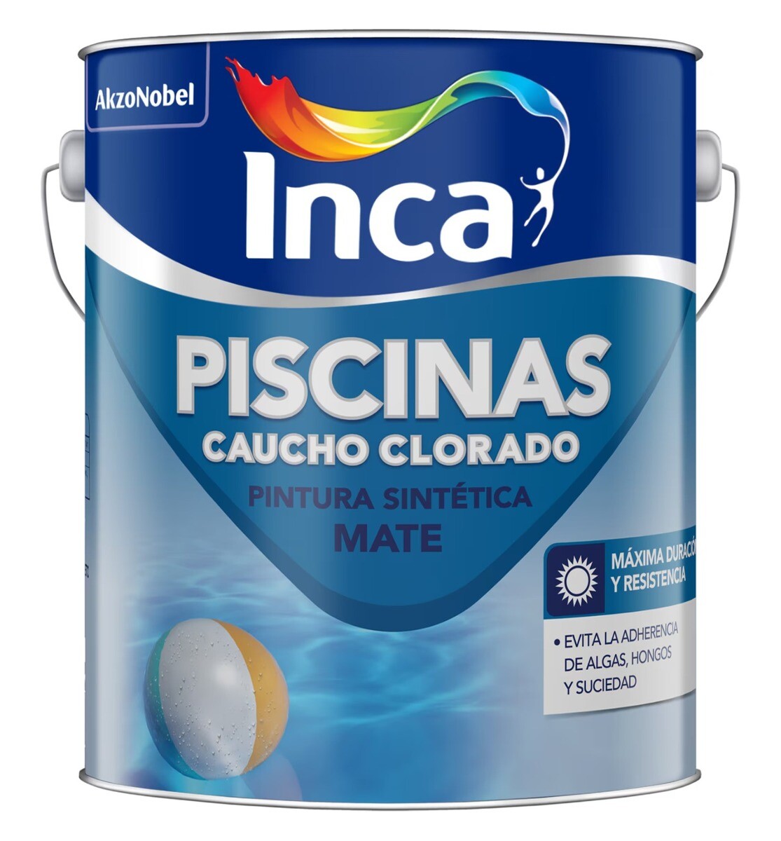 PINTURA PARA PISCINAS CAUCHO AZUL 4L INCA ++ - N/a 