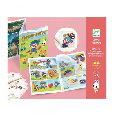 Stickers transferibles Cómic Flying Sofye Djeco Stickers transferibles Cómic Flying Sofye Djeco