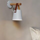 Aplique Moderno Metal Madera Vintage Nordico Calidad Blanco