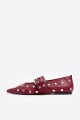 BAILARINA TACHAS PIEL Rojo