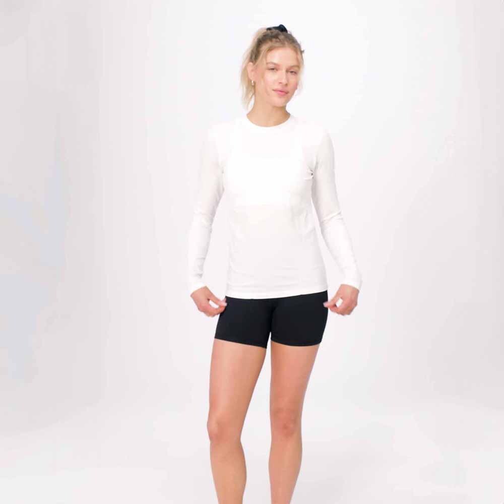 Polo Manga Larga Feather Tech+ Long-Sleeve Top Mujer Black