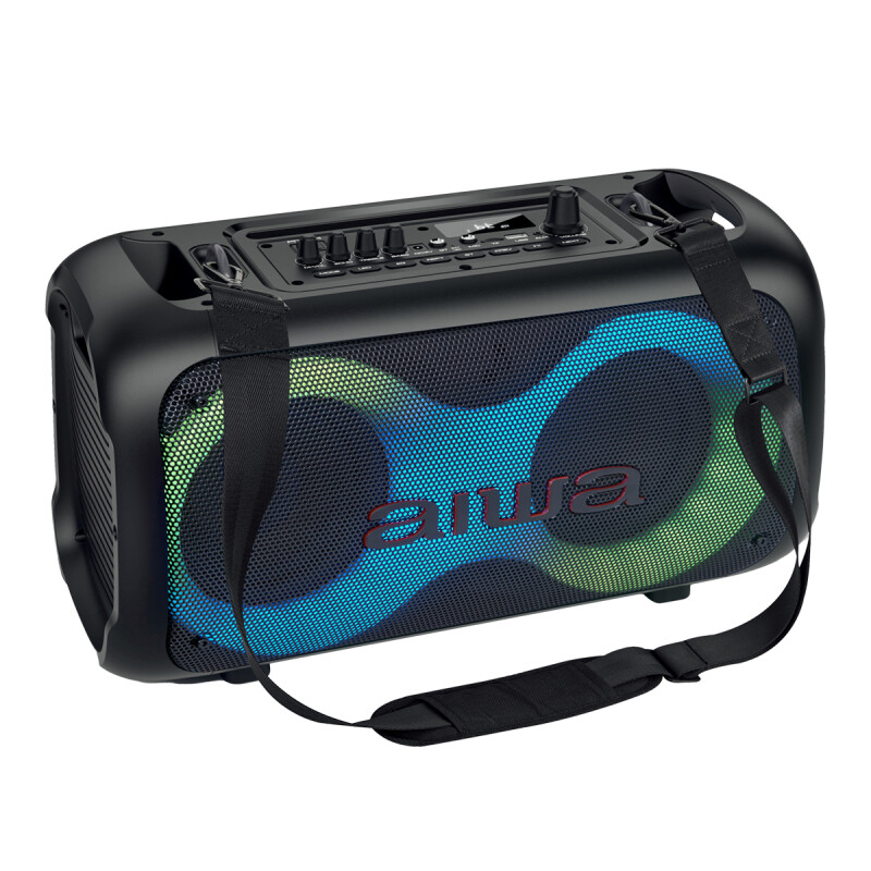 Parlante Portátil Bluetooth AIWA 600W PMPO con Correa Luces Led Entrada Guitarra y Micrófono | AWPOH35PLUS Parlante Portátil Bluetooth AIWA 600W PMPO con Correa Luces Led Entrada Guitarra y Micrófono | AWPOH35PLUS
