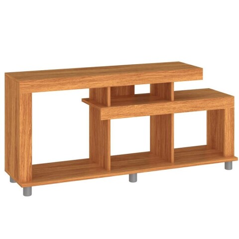 Rack TV hasta 42" Living Moderno 117cm - MDP 15mm con Nichos y Patas - Color Cinamomo Rack TV hasta 42" Living Moderno 117cm - MDP 15mm con Nichos y Patas - Color Cinamomo