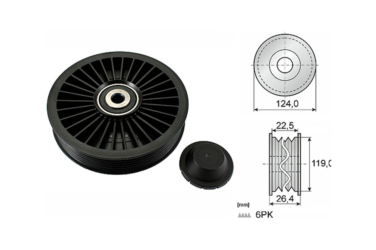 Tensor Guia Correa Volvo S40/S.70/S60/S.80/V.70/S70 - V70 96-25 Tensor Guia Correa Volvo S40/S.70/S60/S.80/V.70/S70 - V70 96-25
