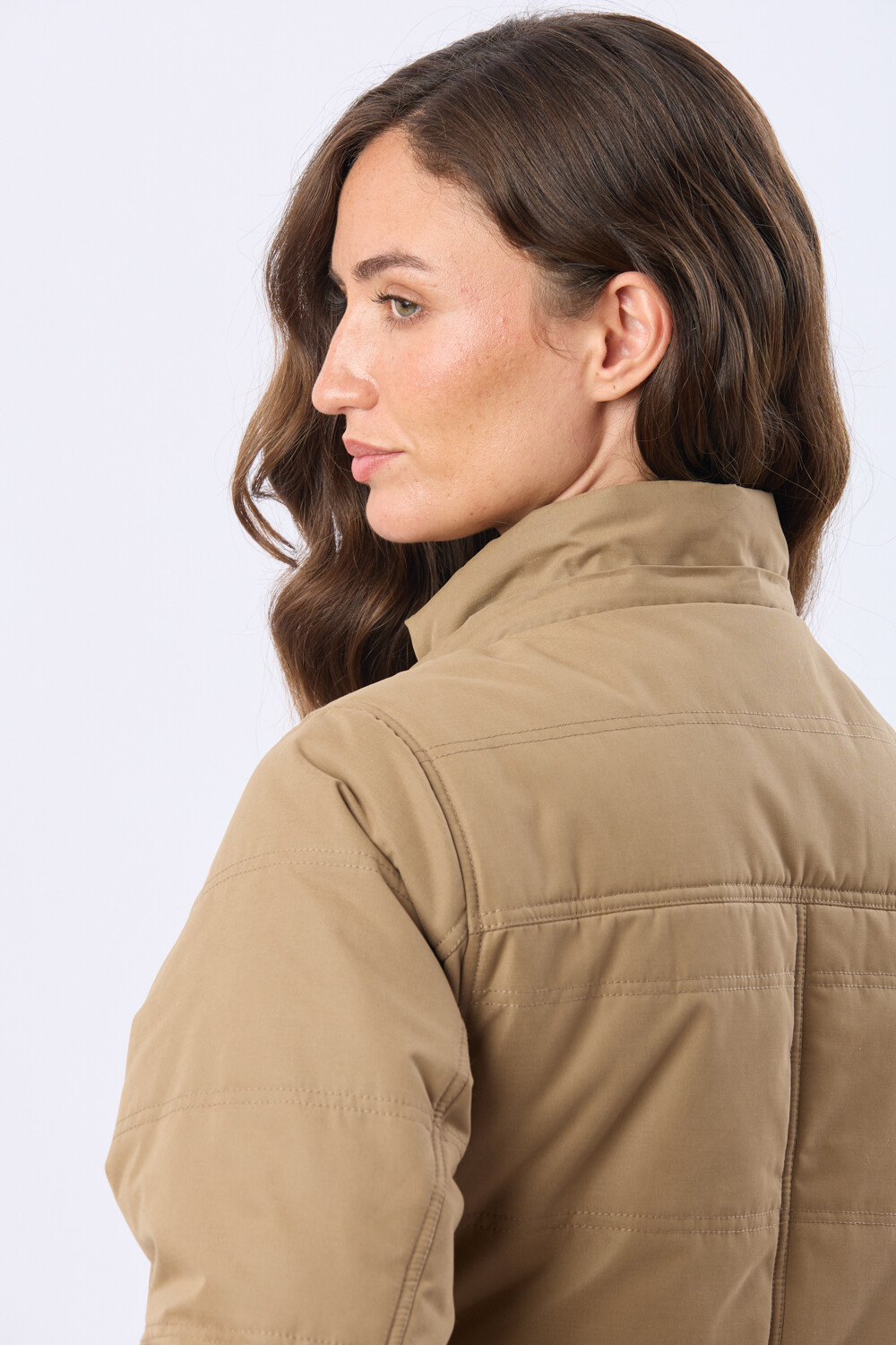 CAMPERA DE ABRIGO CON FORRO DE SHERPA Beige
