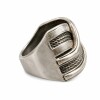 Anillo Cruzado - Plata y oro - Sin piedra - AN4739 conpiedra