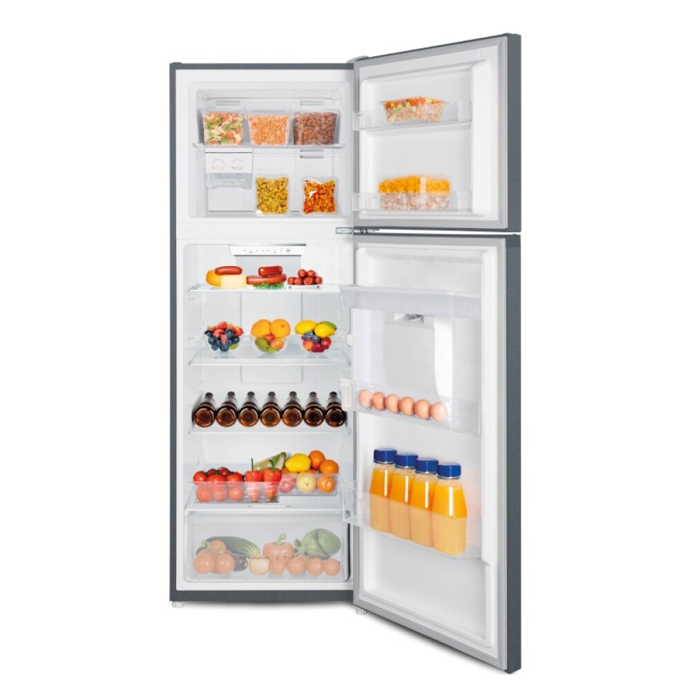 REFRIGERADOR FRIO SECO 345L 2 PUERTAS INOX - DISPENSADOR acero inoxidable