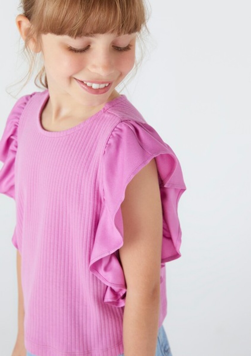 BLUSA FEM - ROSA/GRAFITO 