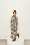 CAMISERO BRENDA MAXI GREEN WORN FLOWERS CAMISERO BRENDA MAXI GREEN WORN FLOWERS