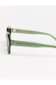 Lentes Tiwi Carole Acetate Crystal Green With Green Lenses