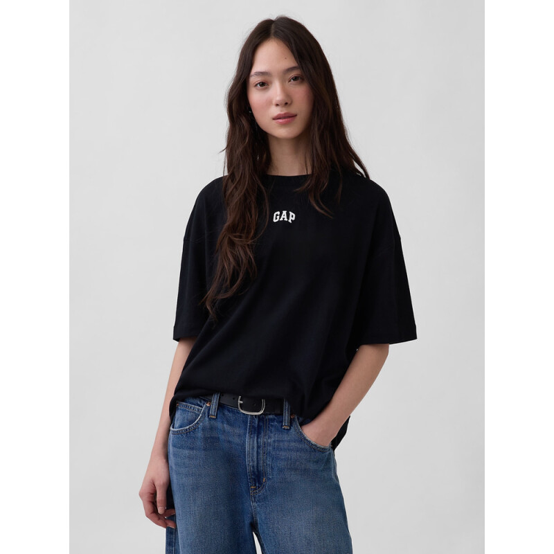 FRCH SS VINTAGE OVERSIZED TEE BLACK