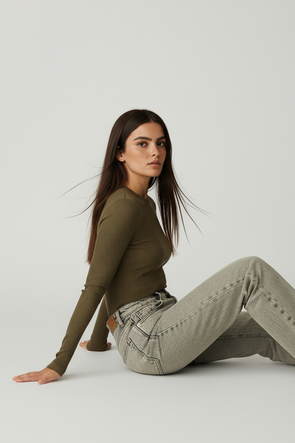 Remera Dalym Verde Oliva Oscuro