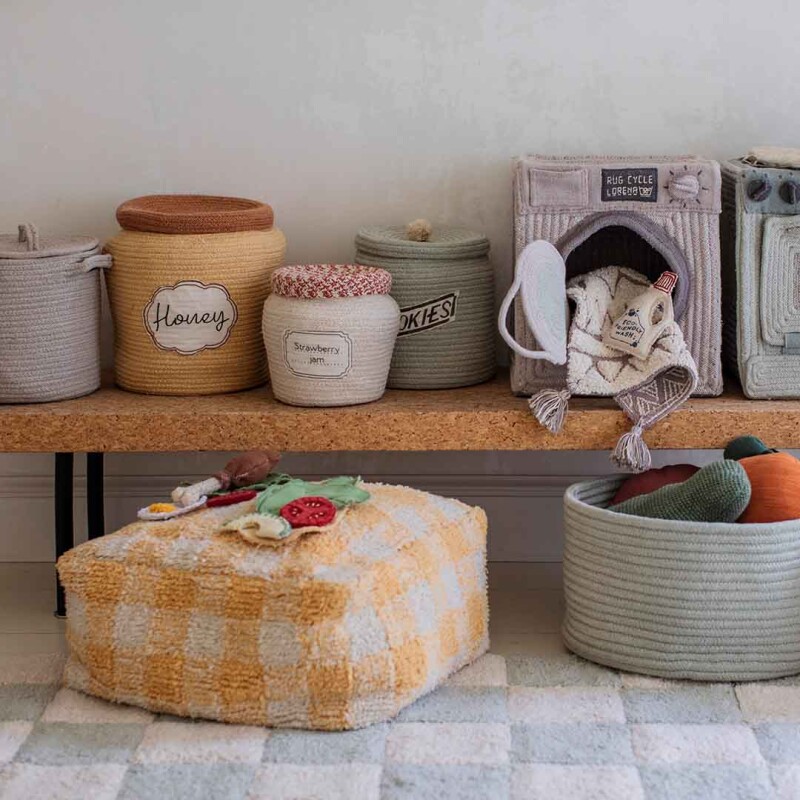 Pouf lavable - Vichy Honey
